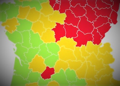 Coronavirus : Carte de France du déconfinement par département le 1er mai  2020 