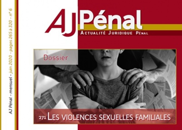 Publication d'un article sur les violences sexuelles dans la famille