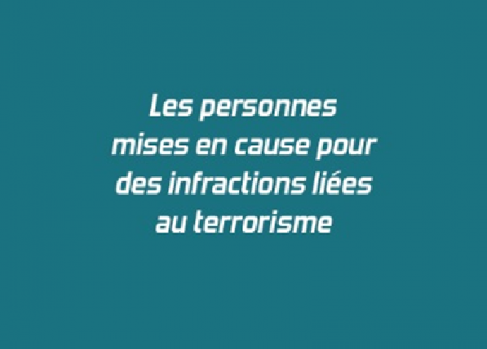 Publication de la Note n°52 sur les personnes mises en cause pour des infractions liées au terrorisme