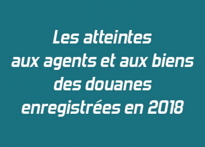 Les atteintes aux agents et aux biens des douanes enregistrées en 2018